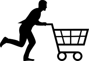 buyer with shopping cart